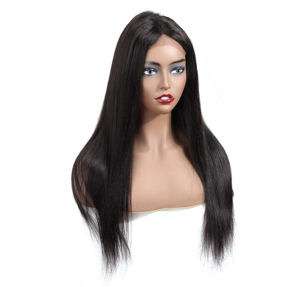 Lace real human hair wig headgear Lace real human hair wig headgear